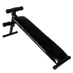 Banco Abdominales Gorilla Sports Negro Capacidad De Carga 120 Kg