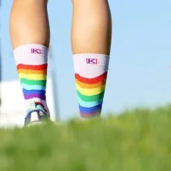 CALCETINES DE RUNNING #ARCOIRIS Unisex - KAMUABU Color MALVA 23cm De 1 Hilo -tienda de equipos de fitness calcetines de running arcoiris unisex kamuabu color malva 23cm de 1 hilo 2