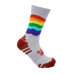CALCETINES DE RUNNING #ARCOIRIS Unisex - KAMUABU Color MALVA 23cm De 1 Hilo -tienda de equipos de fitness calcetines de running arcoiris unisex kamuabu color malva 23cm de 1 hilo 3