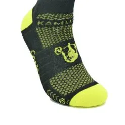 CALCETINES DE RUNNING #COMOUNACABRA Unisex - KAMUABU Color NEGRO Trail 15CM -tienda de equipos de fitness calcetines de running comounacabra unisex kamuabu color negro trail 15cm 3