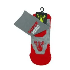 CALCETINES DE RUNNING #SUPERHERO Unisex - KAMUABU Color GRIS 23cm De Caña -tienda de equipos de fitness calcetines de running superhero unisex kamuabu color gris 23cm de caa 2