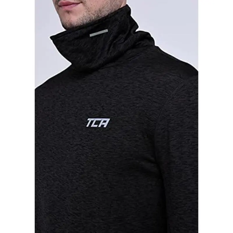 TCA Camiseta Con Cuello Alzado Warm-up Para Hombre 3 TCA Camiseta Con Cuello Alzado Warm-up Para Hombre - Imagen 3