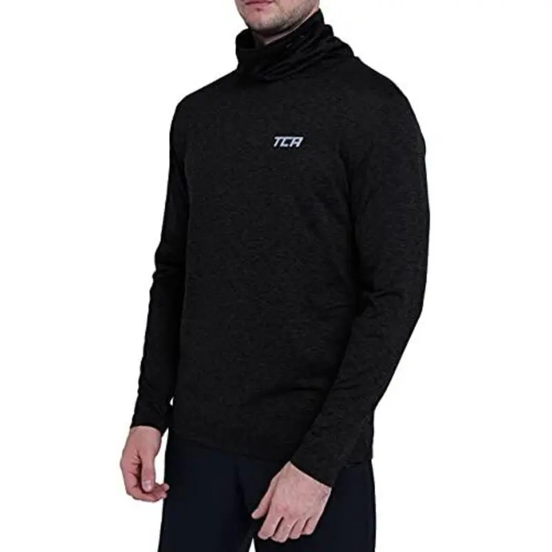 TCA Camiseta Con Cuello Alzado Warm-up Para Hombre 1 TCA Camiseta Con Cuello Alzado Warm-up Para Hombre
