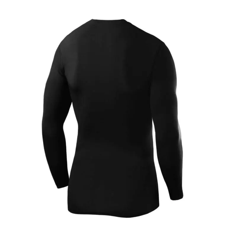 POWERLAYER Camiseta De Compresion Manga Larga Con Cuello Redondo Para Hombre 2 POWERLAYER Camiseta De Compresion Manga Larga Con Cuello Redondo Para Hombre - Imagen 2