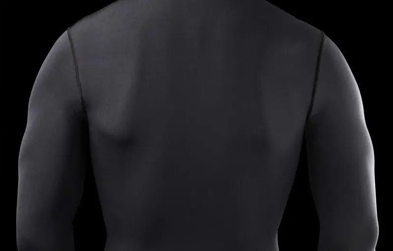 POWERLAYER Camiseta De Compresion Manga Larga Con Cuello Redondo Para Hombre 3 POWERLAYER Camiseta De Compresion Manga Larga Con Cuello Redondo Para Hombre - Imagen 3