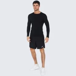 POWERLAYER Camiseta De Compresion Manga Larga Con Cuello Redondo Para Hombre 9 POWERLAYER Camiseta De Compresion Manga Larga Con Cuello Redondo Para Hombre -tienda de equipos de fitness camiseta de compresion manga larga con cuello redondo para hombre 3