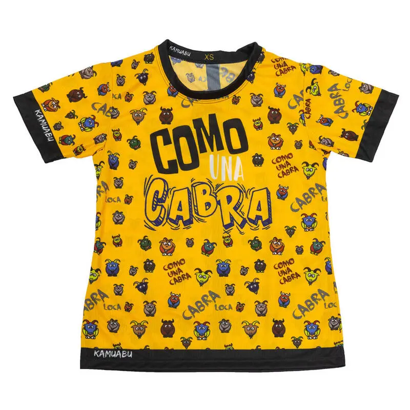 CAMISETA DE RUNNING #COMOUNACABRA Para HOMBRE - KAMUABU Amarilla 110grs 1 CAMISETA DE RUNNING #COMOUNACABRA Para HOMBRE - KAMUABU Amarilla 110grs