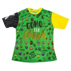 CAMISETA DE RUNNING #COMOUNACABRA Para HOMBRE - KAMUABU Color Verde 90grs