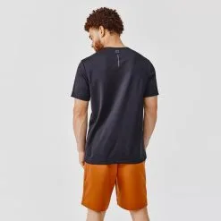 tienda de equipos de fitness -tienda de equipos de fitness camiseta running manga corta transpirable hombre dry negra 1