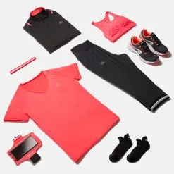 Kalenji Camiseta Running Manga Corta Transpirable Mujer Dry Rosa -tienda de equipos de fitness camiseta running manga corta transpirable mujer dry rosa 3