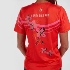 Camiseta Running Manga Corta Transpirable Mujer ZOOT LTD TEE Rojo -tienda de equipos de fitness camiseta running manga corta transpirable mujer zoot ltd tee rojo 2