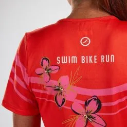 Camiseta Running Manga Corta Transpirable Mujer ZOOT LTD TEE Rojo -tienda de equipos de fitness camiseta running manga corta transpirable mujer zoot ltd tee rojo 4