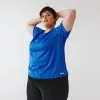 Kalenji Camiseta Running Manga Corta Transpirable Talla Grande Mujer Dry Azul