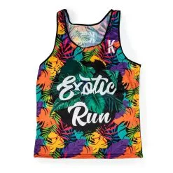 KAMUABU Camiseta Running Sin Mangas Hombre #EXOTICRUN Multicolor