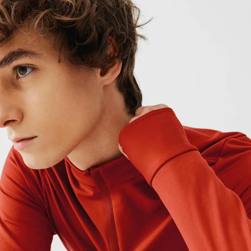 Kalenji Camiseta Térmica Running Hombre Rojo 5 Kalenji Camiseta Térmica Running Hombre Rojo - Imagen 5