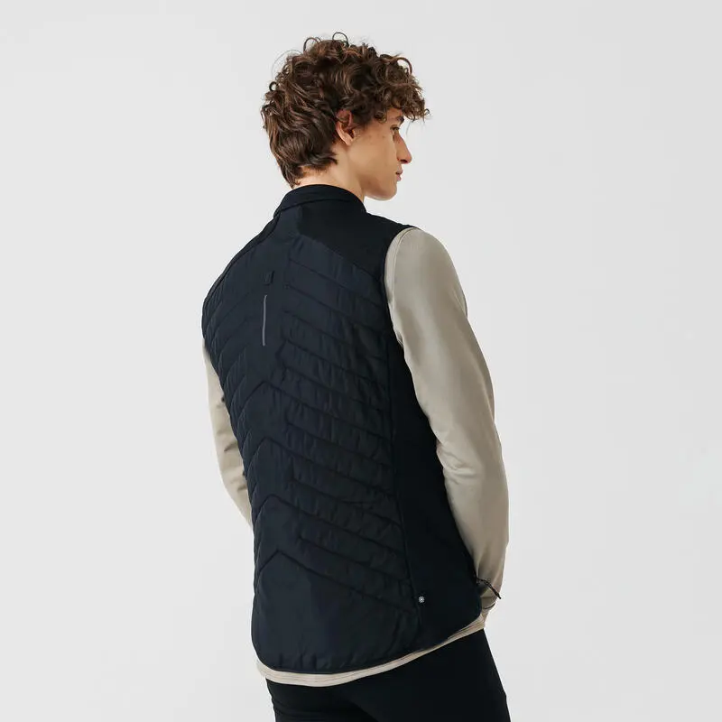 Chaleco Running Kalenji Run Warm+ Hombre Negro 2 Chaleco Running Kalenji Run Warm+ Hombre Negro - Imagen 2