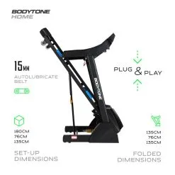 BODYTONE Cinta De Correr Plegable, 18 Km/h, MP3 Altavoces Y Pantalla LCD DT18 8 BODYTONE Cinta De Correr Plegable, 18 Km/h, MP3 Altavoces Y Pantalla LCD DT18 -tienda de equipos de fitness cinta de correr plegable 18 kmh mp3 altavoces y pantalla lcd dt18 3