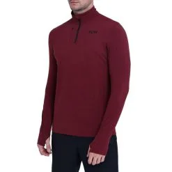 TCA Fusion Camiseta De Manga Larga Con Media Cremallera Para Hombre -tienda de equipos de fitness fusion camiseta de manga larga con media cremallera para hombre 5