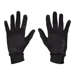 tienda de equipos de fitness 30 FYKE Guantes De Lana Merino Para Correr Negro/Azul