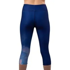 THE RUNNING REPUBLIC Leggings Running Corto De Poliéster Reciclado Para Mujer TRR Azul -tienda de equipos de fitness leggings running corto de poliester reciclado para mujer trr azul 2