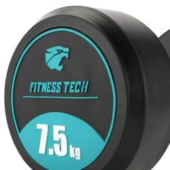 Mancuernas Redondas Musculación 2,5 Kg A 22,5 Kg Fitness Tech -tienda de equipos de fitness mancuernas redondas musculacion 25 kg a 225 kg fitness tech 2