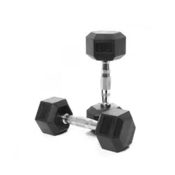 VIMAS SPORT Set 2 Ud. Mancuerna Hexagonal Goma 5 Kg