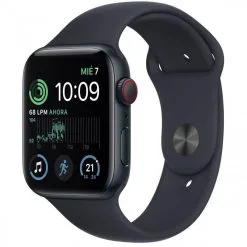 Smartwatch Apple Watch SE LTE Segunda Gen 44mm Aluminio Medianoche Correa Negra