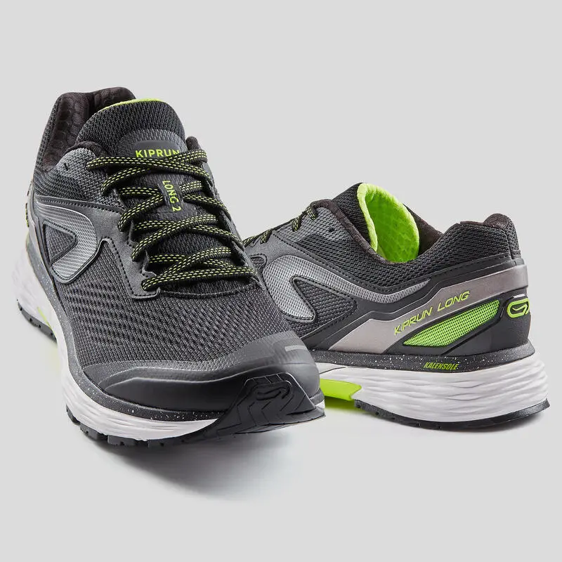 Zapatillas Running Hombre Kiprun Long 2 Negro/amarillo 2 Zapatillas Running Hombre Kiprun Long 2 Negro/amarillo - Imagen 2